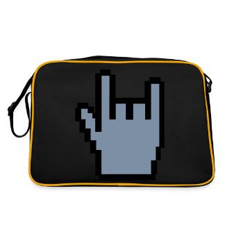 Metal - Sac Retro - noir/or - Dos