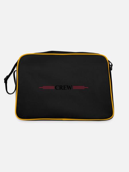 Conception de l’équipage - Sac Retro - noir/or - Dos