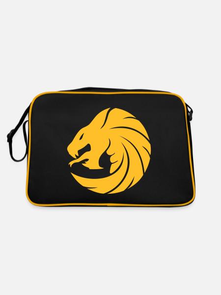 Dragon Snake - Retro Bag - black/gold - Back