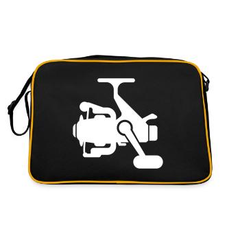 Fishing reel symbol icon - Retro Bag - black/gold - Back