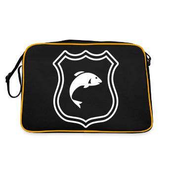 Armoiries du poisson - Sac Retro - noir/or - Dos