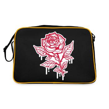Rose Symbol - Retro Bag - black/gold - Back