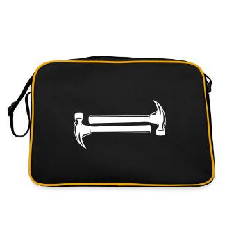 outil hammer symbole - Sac Retro - noir/or - Dos