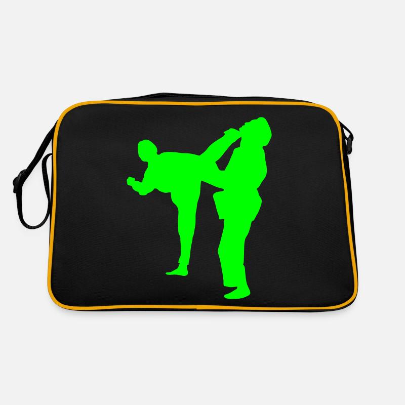 zu kämpfen! - Retro Tasche - Schwarz/Gold