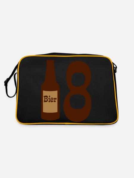 18 - Retro Tasche - Schwarz/Gold - Hinten