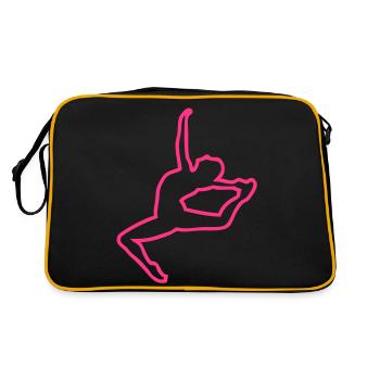 grs gymnastique rythmique dessin - Sac Retro - noir/or - Dos