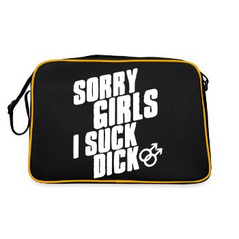 Sorry Girls I suck dick - Retro Bag - black/gold - Back