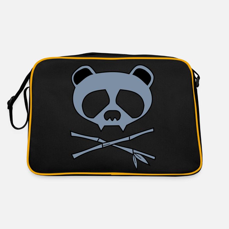 panda skull Retro Tasche