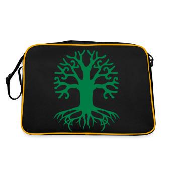 arbre de vie symbole celtique tattoo vintage - Sac Retro - noir/or - Dos