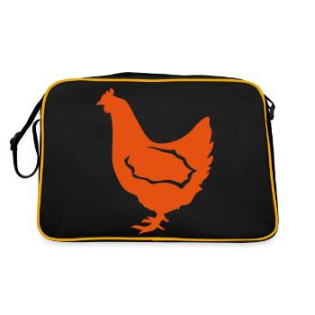 poule 18 - Sac Retro - noir/or - Dos
