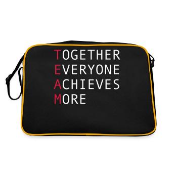équipe - Sac Retro - noir/or - Dos