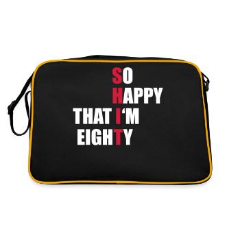 80 - Sac Retro - noir/or - Dos