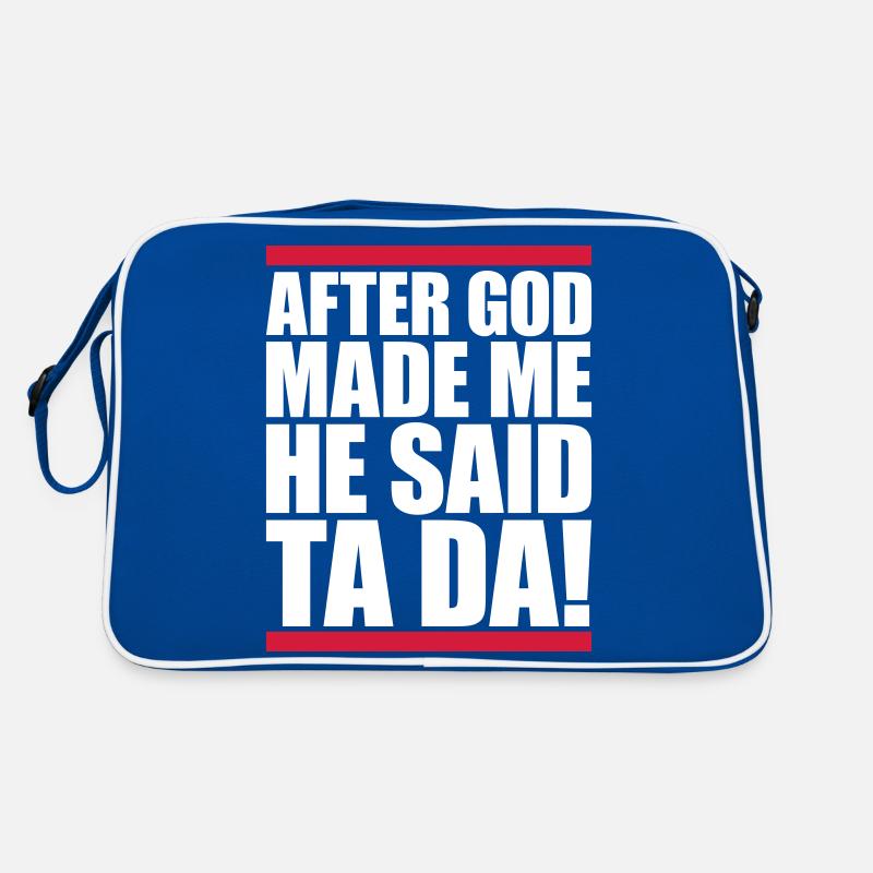 after god made me Retro Bag