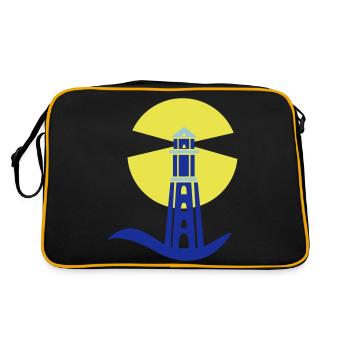 lighthouse - Retro Bag - black/gold - Back