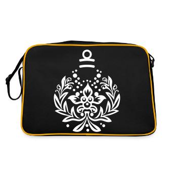 Christmas bauble ornament - Retro Bag - black/gold - Back