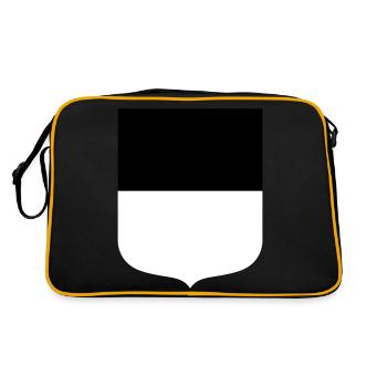 Ulm - Retro Tasche - Schwarz/Gold - Hinten