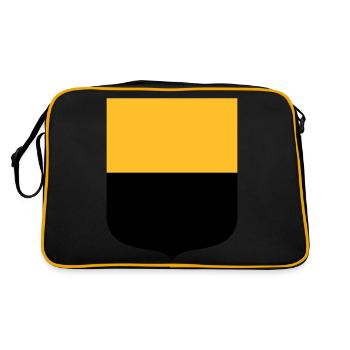 Sachsen-Anhalt - Retro Tasche - Schwarz/Gold - Hinten