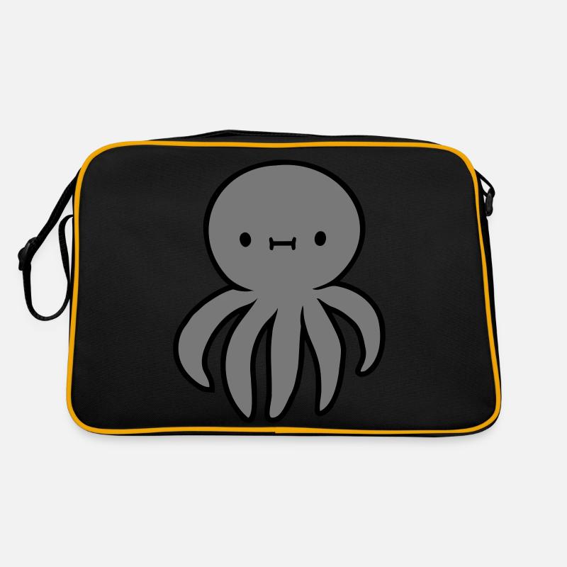 Pieuvre Pieuvre Pieuvre Calmar Mignon Calmar géant Drôle Sac Retro