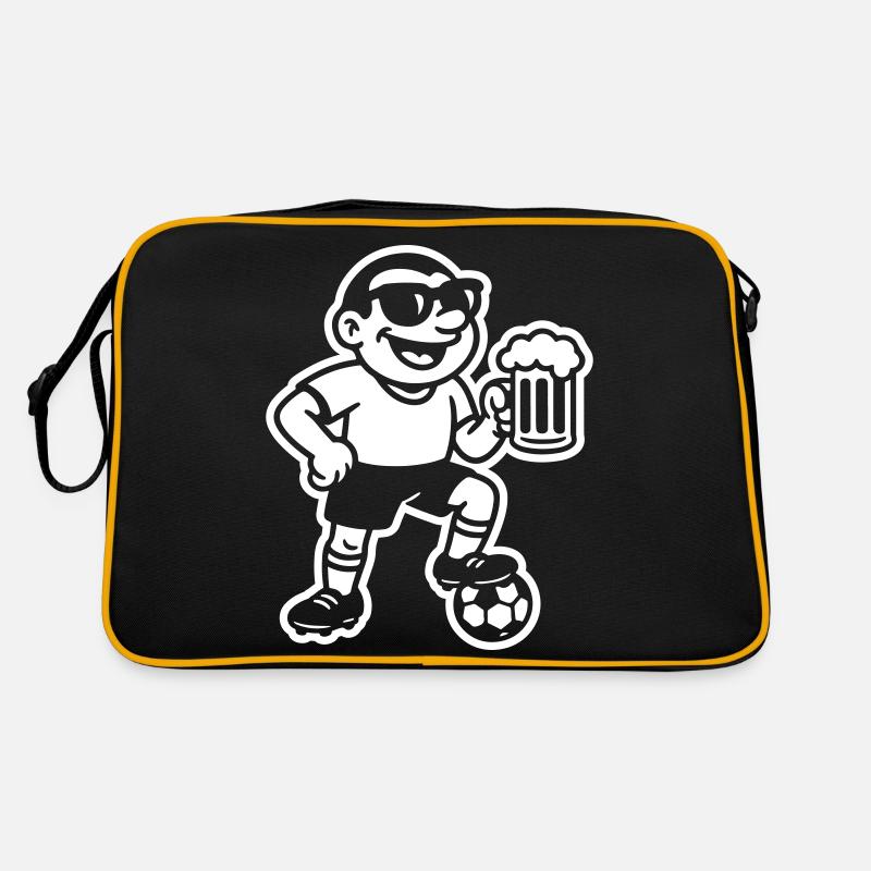 Fussball Bier Retro Tasche