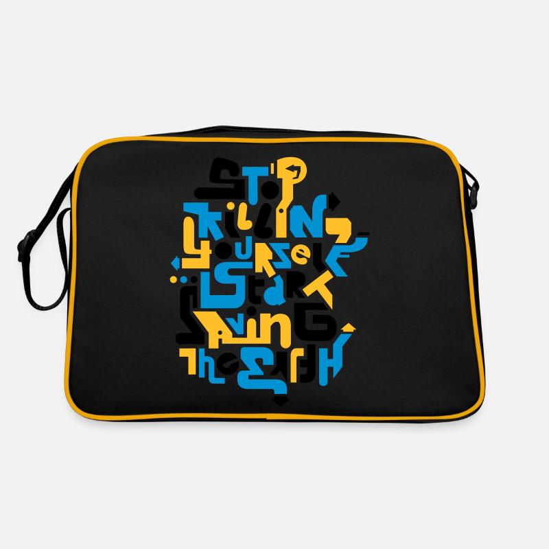 stopkillingyaself_3f Retro Bag