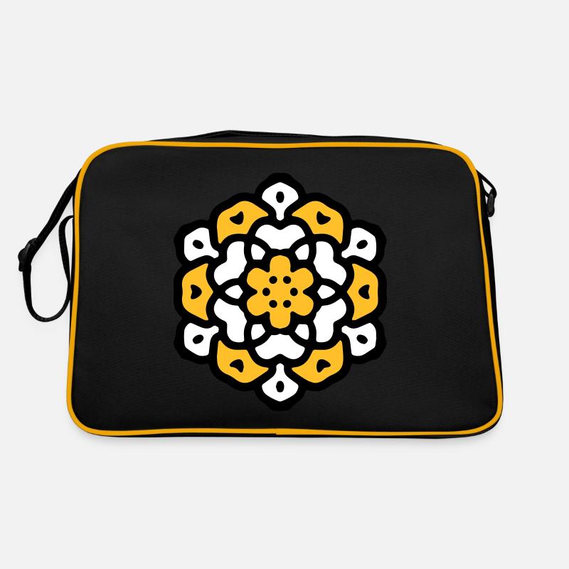 Blüte Blume Mandala Retro Tasche