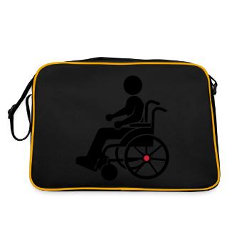 Fauteuil roulant restreint - Sac Retro - noir/or - Dos