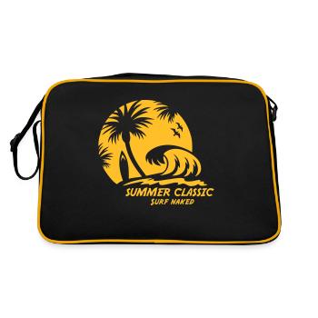 SUMMER CLASSIC - Sac Retro - noir/or - Dos