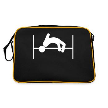 saut en hauteur - Sac Retro - noir/or - Dos