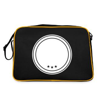 emblème du cercle - Sac Retro - noir/or - Dos