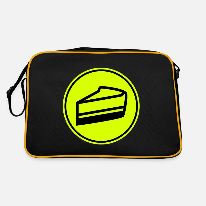 Kuchen käsekuchen - Retro Tasche - Schwarz/Gold