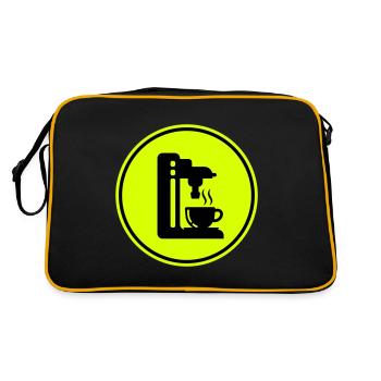 Coffee machine symbol - Retro Bag - black/gold - Back