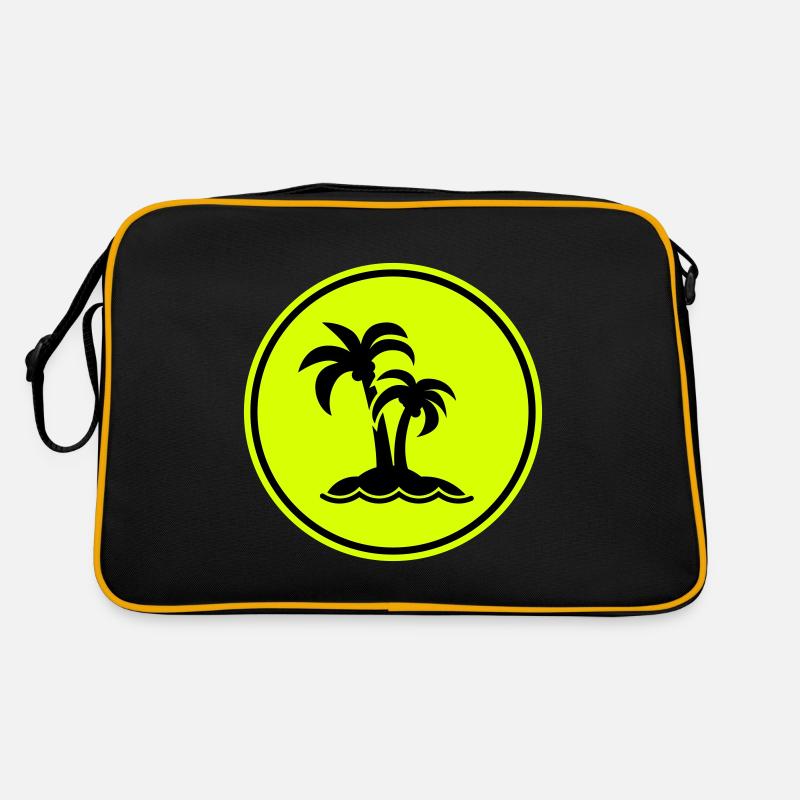 symbole de l’île de palmier Sac Retro