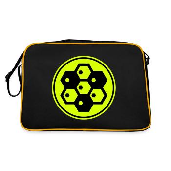 Beekeeper symbol - Retro Bag - black/gold - Back