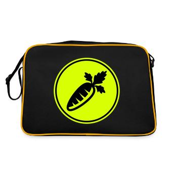 Symbole de la carotte - Sac Retro - noir/or - Dos