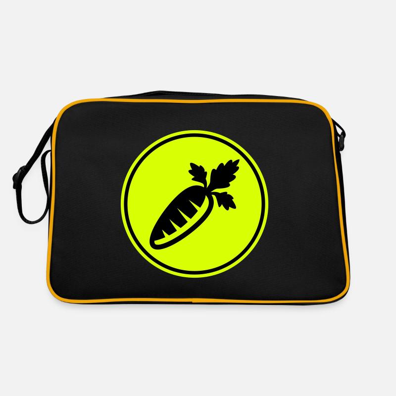 Karotte Symbol Retro Tasche