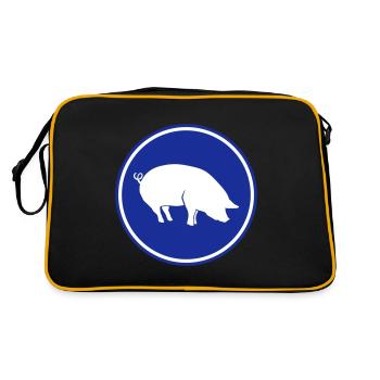Animal porcin - Sac Retro - noir/or - Dos