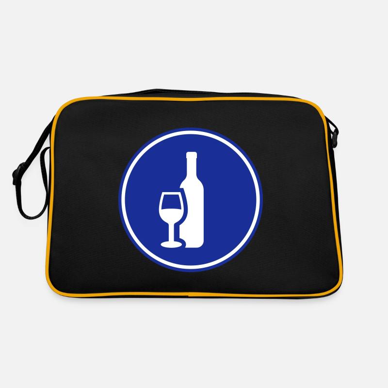 Wine Icon Retro Bag