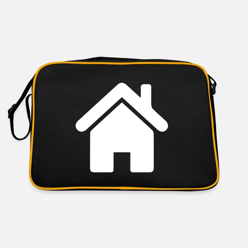 symbole d'icône de maison Sac Retro