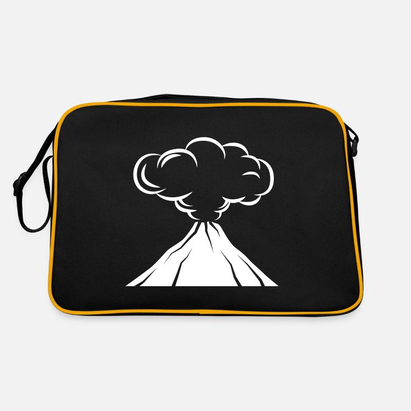 Icône de volcan Sac Retro