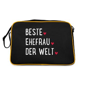 Meilleure femme du monde - Sac Retro - noir/or - Dos