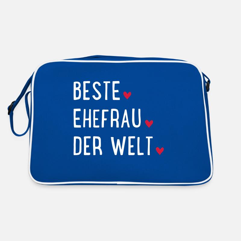 Beste Ehefrau der Welt Retro Tasche