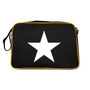 étoile symbole icône élément étoile - Sac Retro - noir/or - Dos