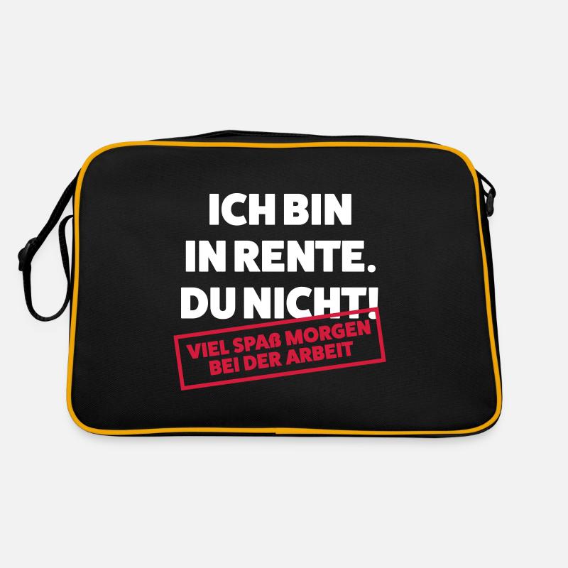 Ich bin in Rente Du nicht Retro Tasche