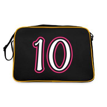 10 Numéro - Sac Retro - noir/or - Dos