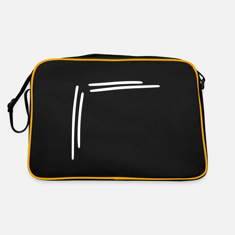 cadre carré coin Vector Sac Retro