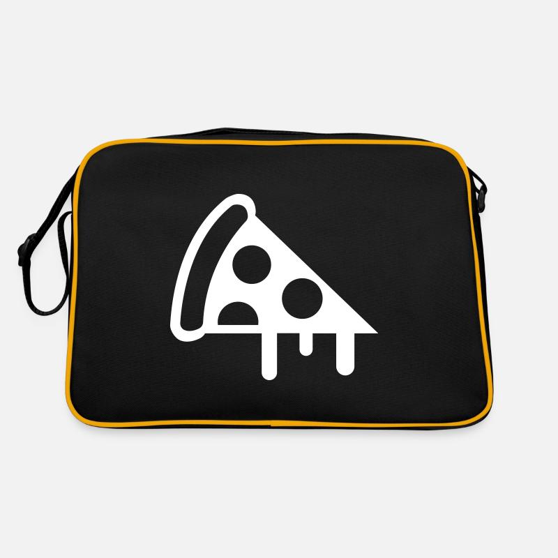 Pizza Icon Silhouette Retro Tasche