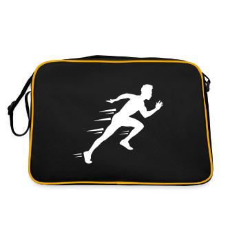 silhouette en cours d'exécution marathon - Sac Retro - noir/or - Dos