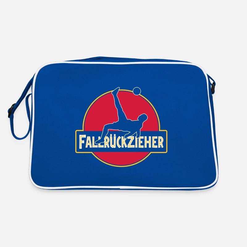 Fussball Fallrückzieher | Farben änderbar Retro Tasche