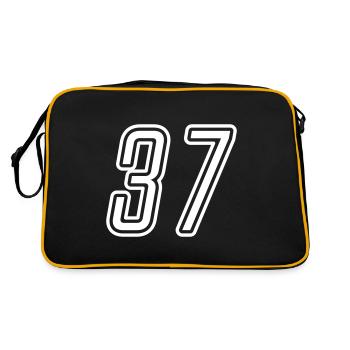 37 Number number - Retro Bag - black/gold - Back