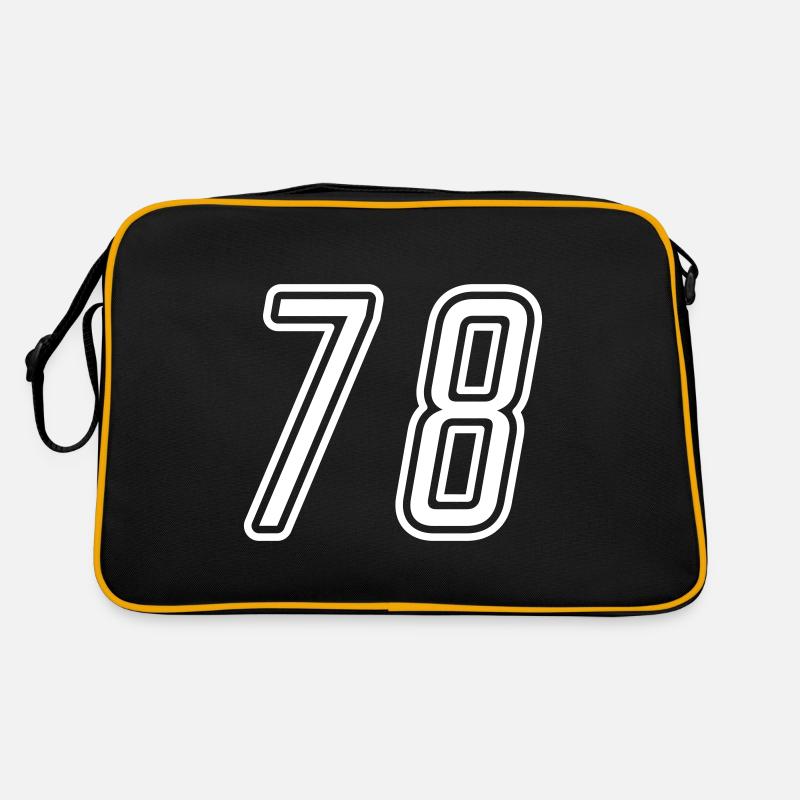 78 Numéro de numéro Sac Retro